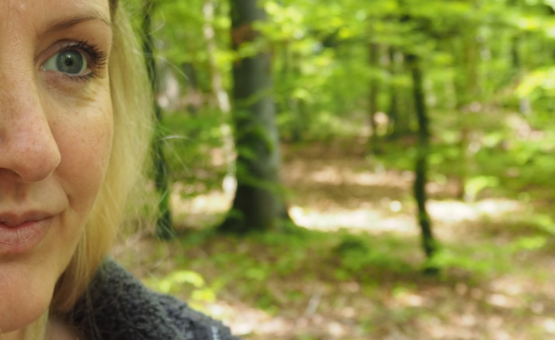 Das bin ich, im Wald